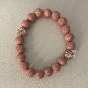 New rose gold beaded bracelet